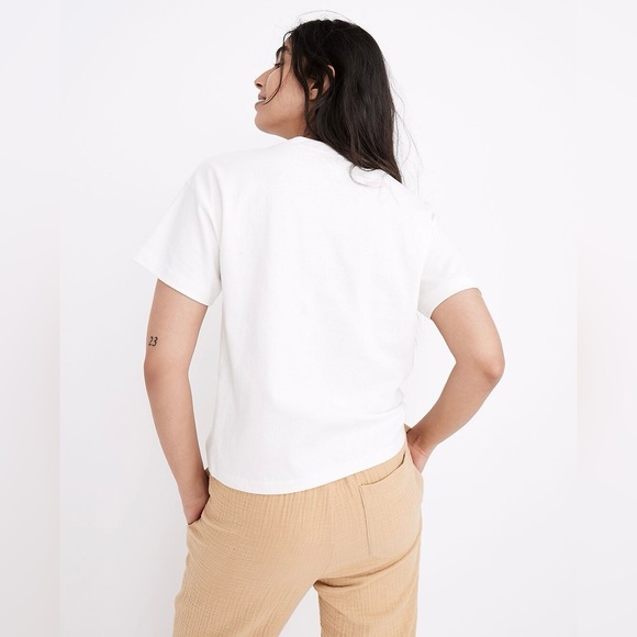 Madewell - Parkview Henley Tee in Yellow - Size Small - Picture 4 of 4